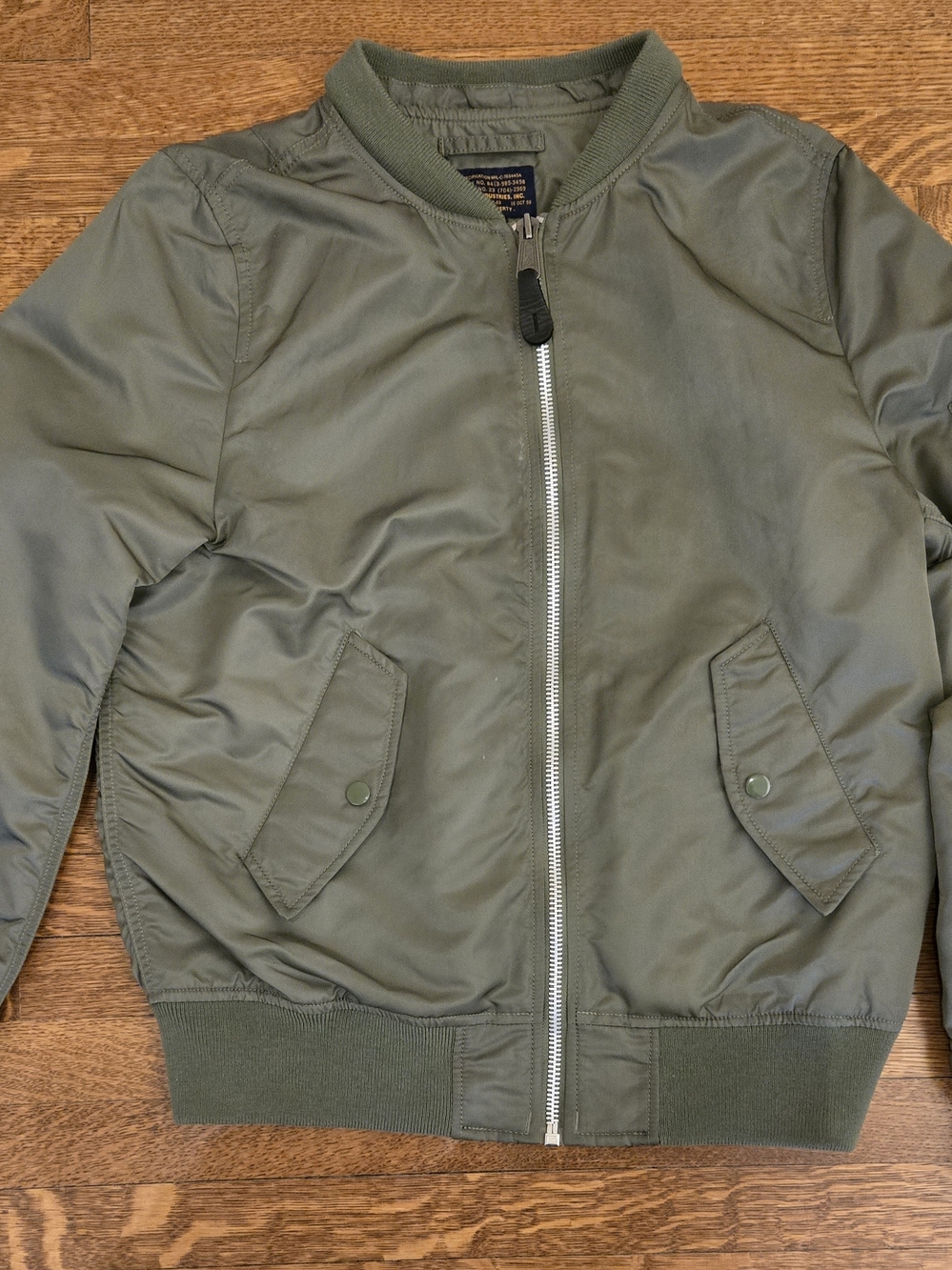 Alpha Industries MA-1 Bomber Flight Jacket Green Mens Size Medium